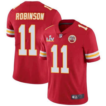 Super Bowl LV 2021 Men Kansas City Chiefs #11 Demarcus Robinson Red Limited Jersey->kansas city chiefs->NFL Jersey